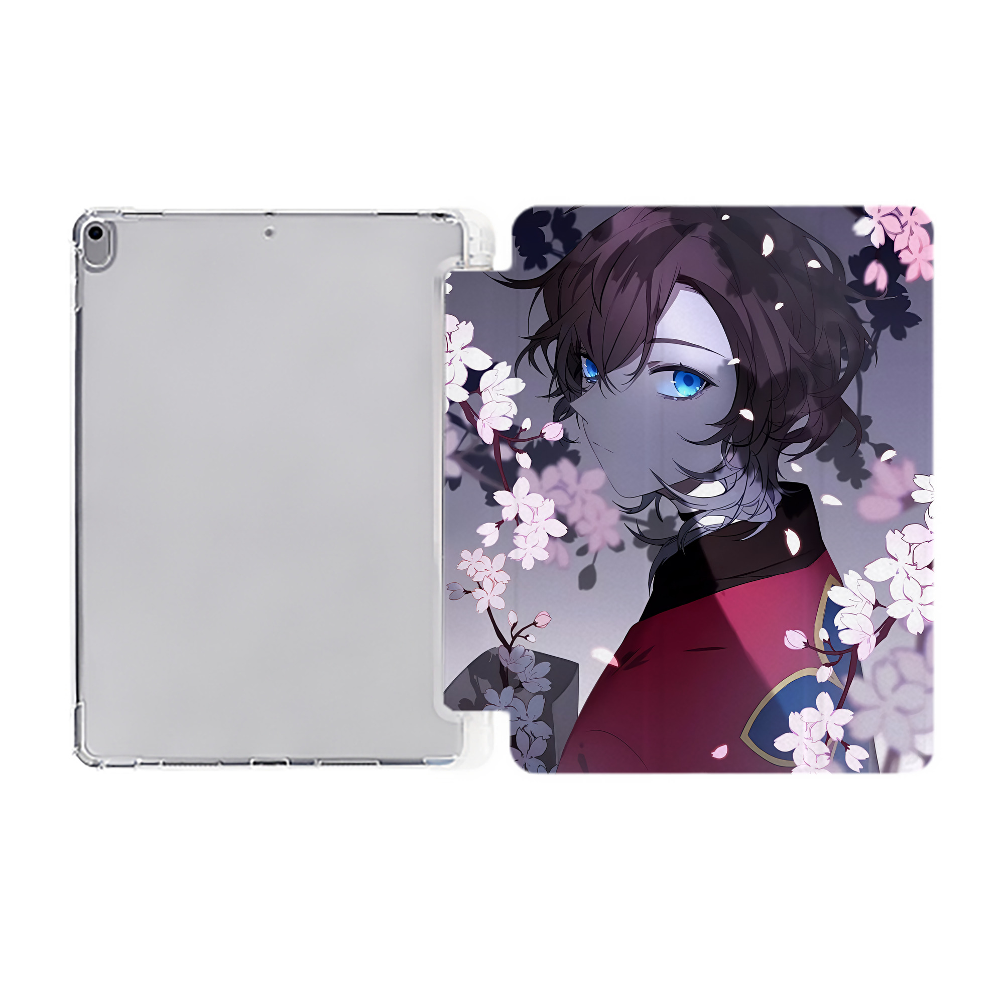 （画像用） 文豪ストレイドッグス Bungo Stray Dogs IPad ケース ペン収納付き 三つ折りスタンド PUレザー×シリコン 対応機種9.5/10.5/10.9インチ